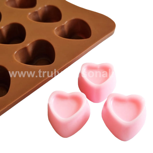 Indented Heart Silicone Mould | Wax Melts | Truly Personal Ltd