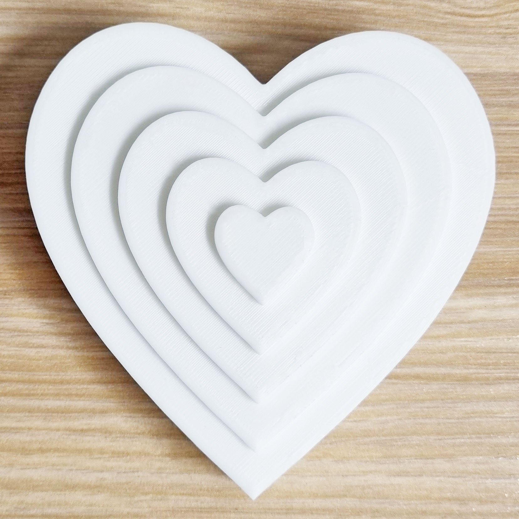 Layered Heart Mould | Truly Personal | Bath Bomb, Soap, Resin, Chocolate, Jelly, Wax Melts Mold