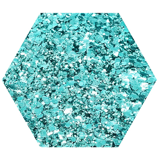 Turquoise Biodegradable Cosmetic Glitter | Mix | Truly Personal | Wax Melt Bath Bombs Soap