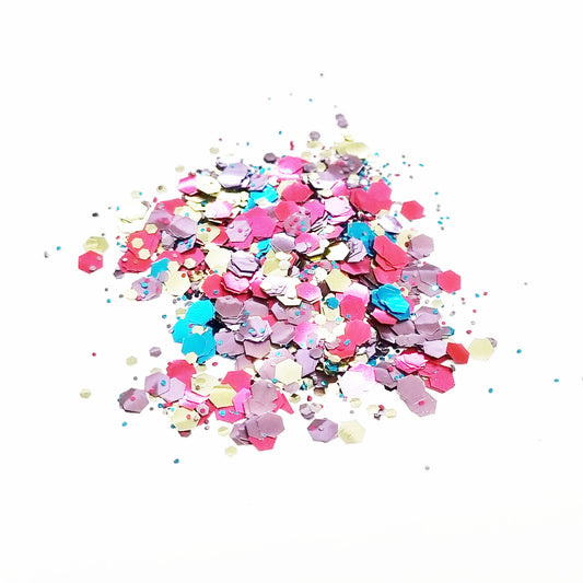 Carnival Biodegradable Cosmetic Glitter | Mix | Truly Personal | Wax Melt Bath Bombs Soap