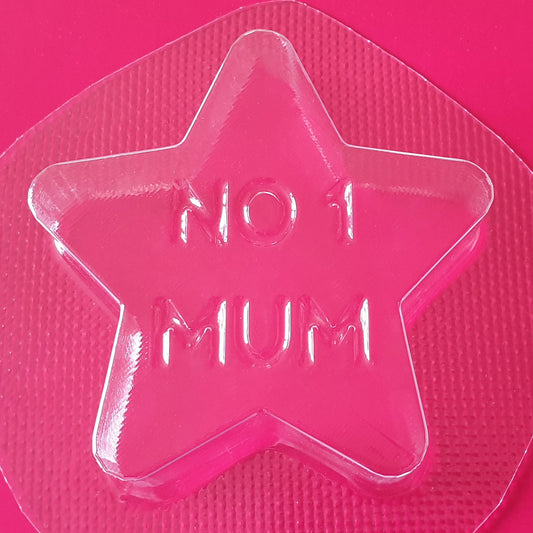 No1 Mum Star Mould | Truly Personal | Bath Bomb, Soap, Resin, Chocolate, Jelly, Wax Melts Mold