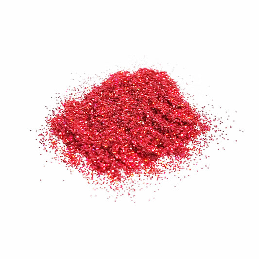 Red Holographic Glitter | Fine | Candles, Wax Melt, Cosmetics, Bath Bombs, Shower Gel | Truly Personal Ltd