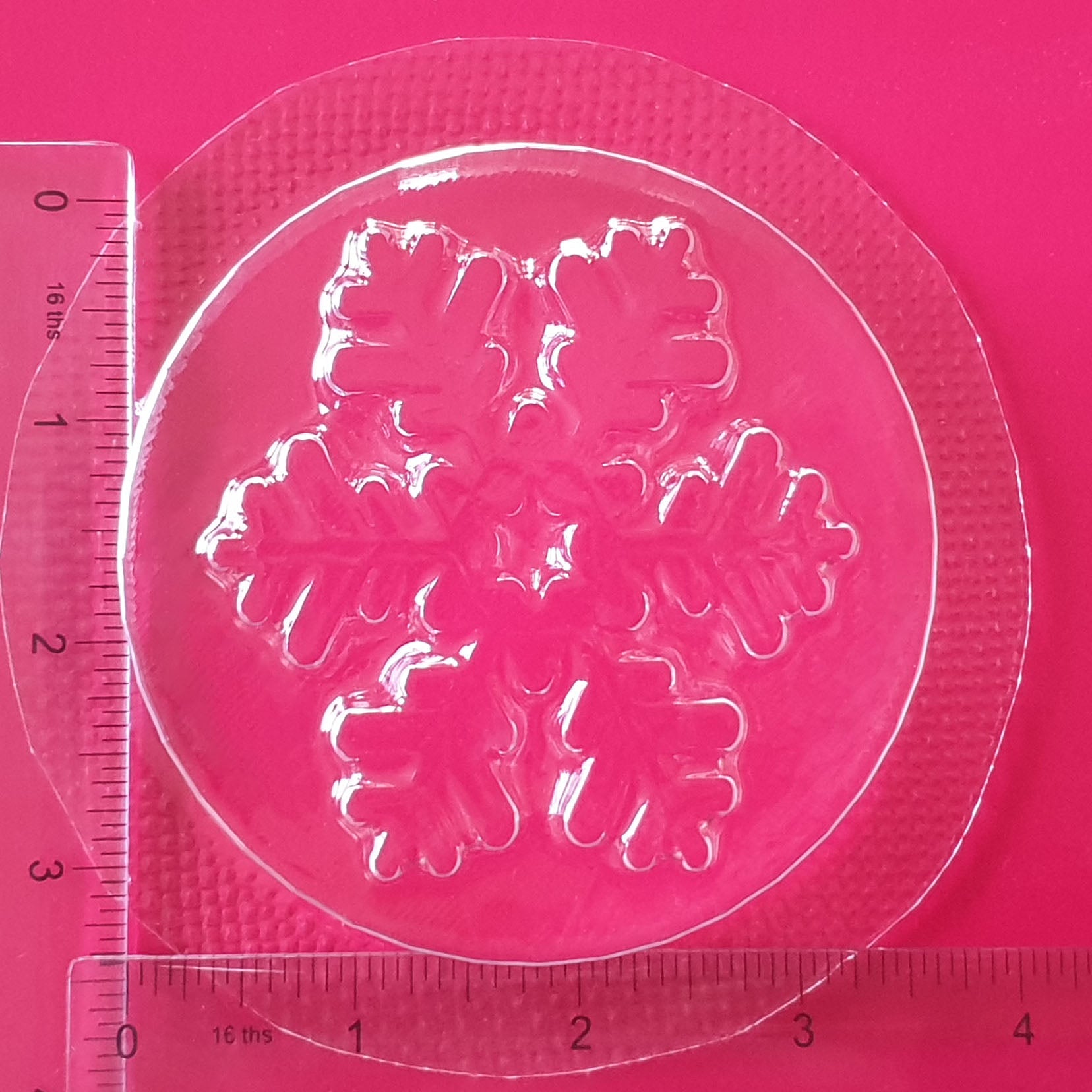 Snowflake Disc Mould | Truly Personal | Bath Bomb, Soap, Resin, Chocolate, Jelly, Wax Melts Mold